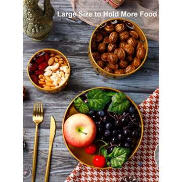 Elegant Ramadan Serving Trays - 3 PCS for Eid Celebrations