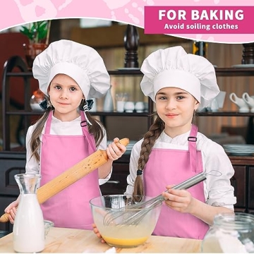 Ramede Kids Art Aprons - 12 Durable Adjustable Aprons