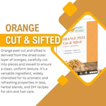 Organic Dried Orange Peel Powder for Culinary Delights 8 oz