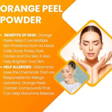 Organic Dried Orange Peel Powder for Culinary Delights 8 oz