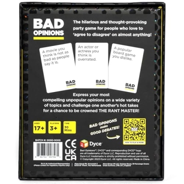 BAD OPINIONS Party Game for Fun Debates and Laughter