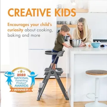 Boon Pivot Toddler Tower - Folding Step Stool for Kids