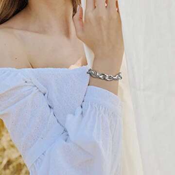 Chunky Gold-Plated Chain Bracelet by Lane Woods for Women