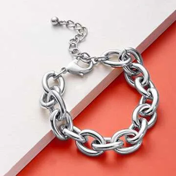 Chunky Gold-Plated Chain Bracelet by Lane Woods for Women