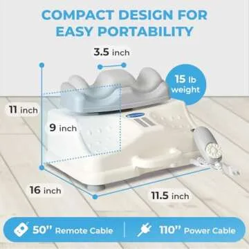 Daiwa Felicity Chi Vitalizer Machine Original - Passive Aerobic Exerciser for Vitality Swing Shaking Exercise - Chi Machine Lymphatic Massager, Comfortable Padded Ankle Cradle for Full Body Relaxation