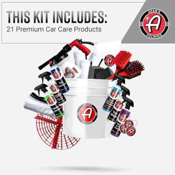 Adam's Polishes Premium Car Wash Kit - Arsenal Builder with Car Care Cleaning Chemicals, Essential C...