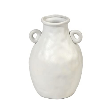 Sunormi White Ceramic Minimalist Vase For Elegant Decor