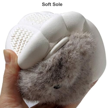 Comfortable Bunny Slippers for Toddlers - Fluffy & Cute