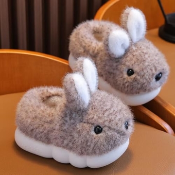 Comfortable Bunny Slippers for Toddlers - Fluffy & Cute