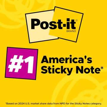 Post-it Mini Notes, 1 3/8 in. x 1 7/8 in., 4 Sticky Notes Pads, 50 Sheets per Pad, Poptimistic Collection, New Year Organization or Second Semester School Supplies