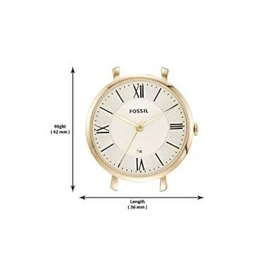 Elegant Fossil Jacqueline Gold Stainless Steel Watch