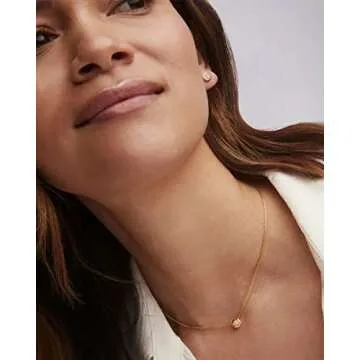 Kendra Scott Davie Pendant Necklace in 18K Gold Vermeil, Fine Jewelry for Women, White Opal