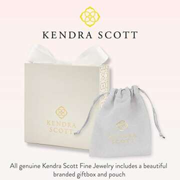 Kendra Scott Davie Pendant Necklace in 18K Gold Vermeil, Fine Jewelry for Women, White Opal