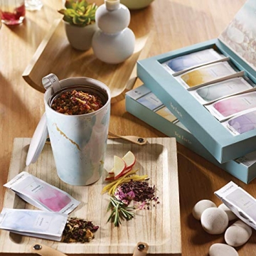 Tea Forte Wellness Tea Sampler, 15 Single Serve Pouches