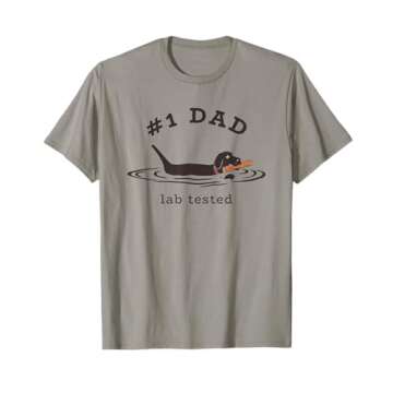 #1 Dad Lab Tested Pun - Labrador Retriever Dog Owner T-Shirt