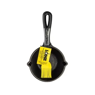 Lodge Cast Iron Melting Pot with Silicone Brush - Durable