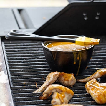 Lodge Cast Iron Melting Pot with Silicone Brush - Durable