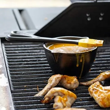 Lodge Cast Iron Melting Pot with Silicone Brush - Durable