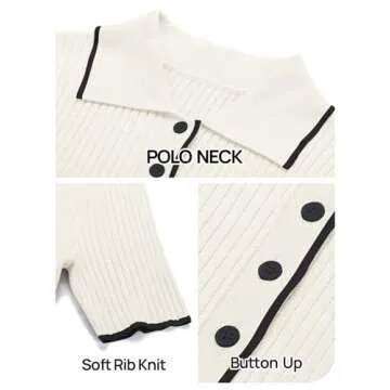 MEROKEETY Women's Polo V Neck Color Block Long Dress Elegant Stretch Fitted Pullover Maxi Dress, Beige, Medium