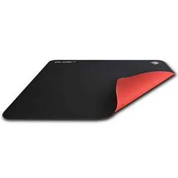 Mad Catz The Authentic G.L.I.D.E. 19 High Performance Gaming Mouse Pad Water Resistant Gaming Surface With Heat Bonded Edges And Non-Slip Silicone Base 12.4 x 15.4 in, Black