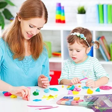 CiaraQ 24 Color Polymer Clay Kit for Kids and Beginners