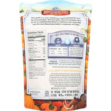 Birch Benders, Pumpkin Spice Pancake & Waffle Mix, 12 Ounce