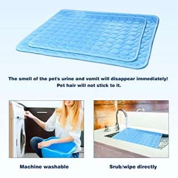 MeiLiMiYu Dog Cooling Mat - Lightweight, Washable & Safe