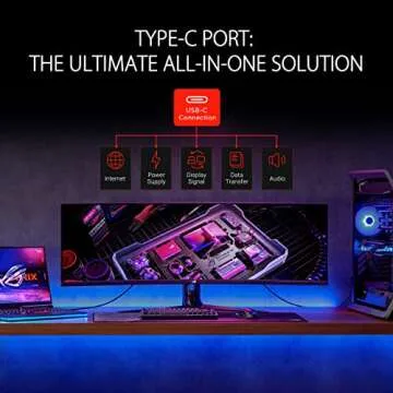 ASUS ROG Strix 49” Ultra-wide Curved HDR Gaming Monitor (XG49WCR) - Dual QHD 32:9 (5120 x 1440), 165Hz, Extreme Low Motion Blur Sync, USB-C, RJ45, DisplayHDR400, 90% DCI-P3, Dual Input-KVM Switch