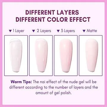 Makartt Gel Nail Polish 15ml, Natural Nude Jelly Pink Glitter, Soak Off UV/LED Gel for DIY Manicure & Nail Art Designs, Home & Salon Use - Soft Whisper