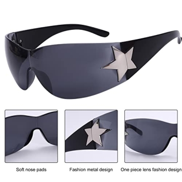 Trendy Rimless Y2K Sunglasses for Men and Women Fashion