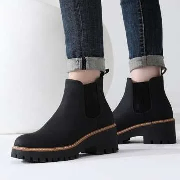 Stylish DECARSDZ Chunky Platform Ankle Boots for Women