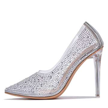 Cape Robbin Giulia Clear Stiletto Heels - Elegant & Comfortable Pumps