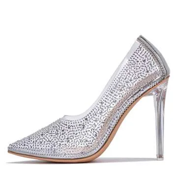 Cape Robbin Giulia Clear Stiletto Heels - Elegant & Comfortable Pumps