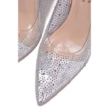 Cape Robbin Giulia Clear Stiletto Heels - Elegant & Comfortable Pumps