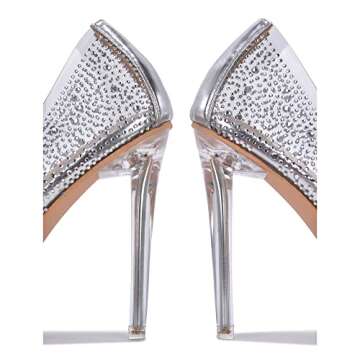 Cape Robbin Giulia Clear Stiletto Heels - Elegant & Comfortable Pumps