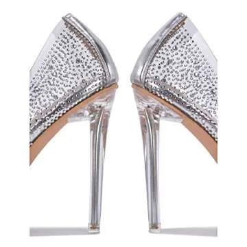 Cape Robbin Giulia Clear Stiletto Heels - Elegant & Comfortable Pumps