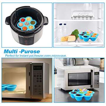 Silicone Egg Bites Mold Set for Instant Pot Cooking