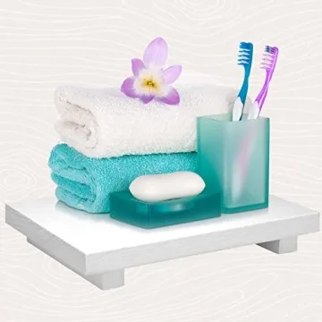 Rustic Wood Riser Tray Soap for Kitchen and Bathroom