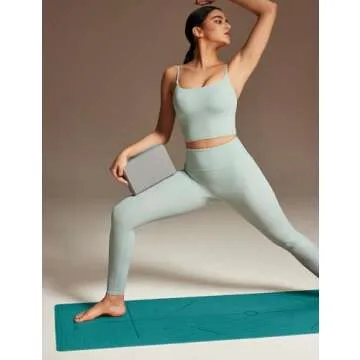 Ewedoos Eco-Friendly Non-Slip Yoga Mat with Alignment Marks