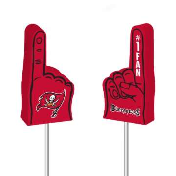 Show Your Team Spirit with the NFL Tampa Bay Buccaneers Foam Finger Antenna Topper