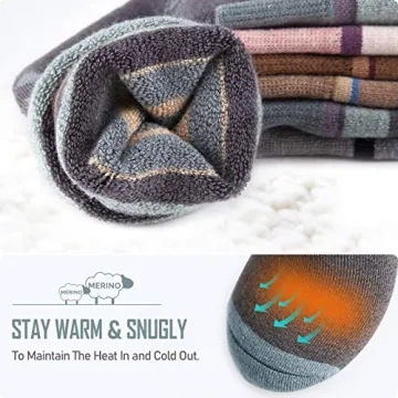 OutdoorMaster Merino Wool Ski Socks Non-Slip Warm