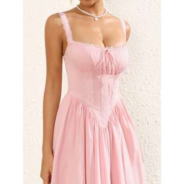 Womens Sexy Mini Dress Square Neck Tie Front Lace Spliced Ruched Backless Casual Party Short Bodycon...