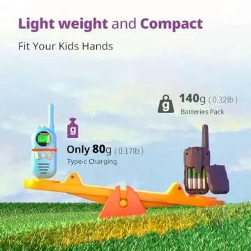 Inspireyes Kids Walkie Talkies Rechargeable 48 Hrs 3 Miles