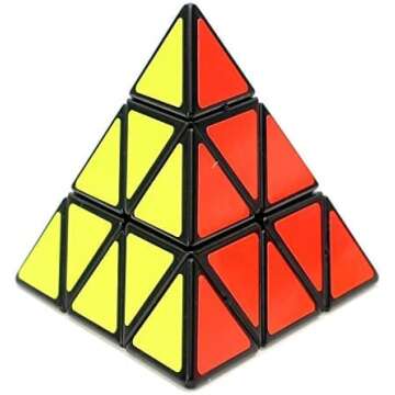 Pyramid Cube Speed Cube Glow in Dark Magic Speed Cube 3-D Brain Teasers IQ Puzzles for Kids and Adul...