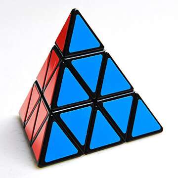 Pyramid Cube Speed Cube Glow in Dark Magic Puzzle for All