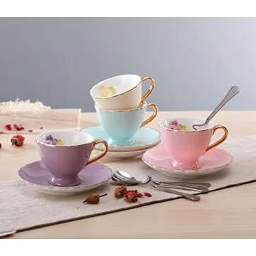 Jusalpha® Fine China Tea Party Set for Elegant Gatherings