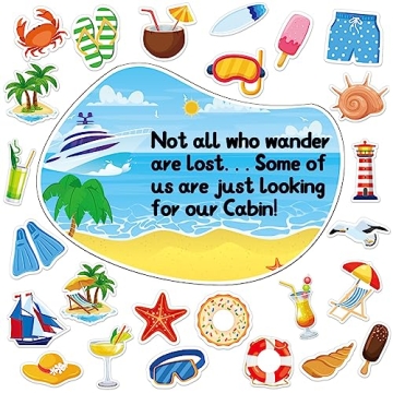 26pcs Large Cruise Door Magnets for Easy Cabin Identification