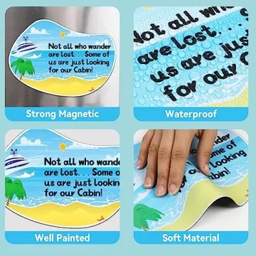 Humorous 26pcs Cruise Door Magnets for Easy Identification