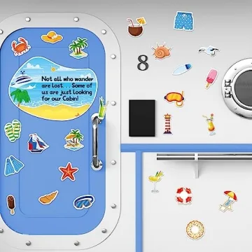 Humorous 26pcs Cruise Door Magnets for Easy Identification