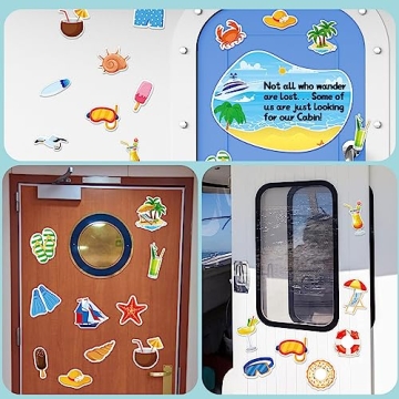 Humorous 26pcs Cruise Door Magnets for Easy Identification